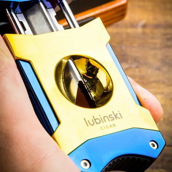 V-shaped cigar cutter - Azzurro Edition