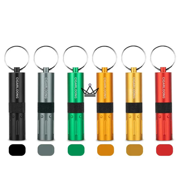 Zigarrenbohrer 2-in-1 CAPONE — Edelstahl, 6 Farben | Geschenkbox