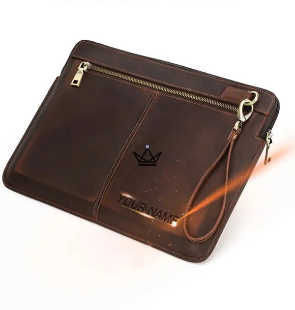 Personalisierbare Lederhülle für MacBook AIR & PRO – Voyageur Centurion