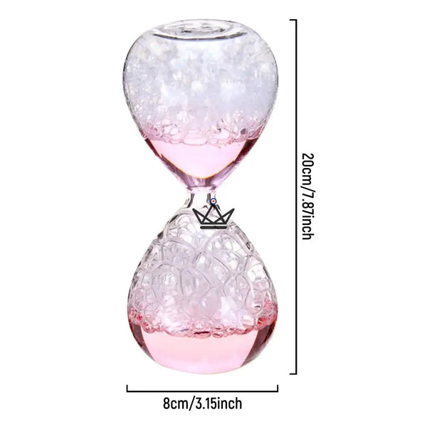 Glas-Blasen-Sanduhr, farbige Flüssigkeit 8 × 20 cm - NIMBUS