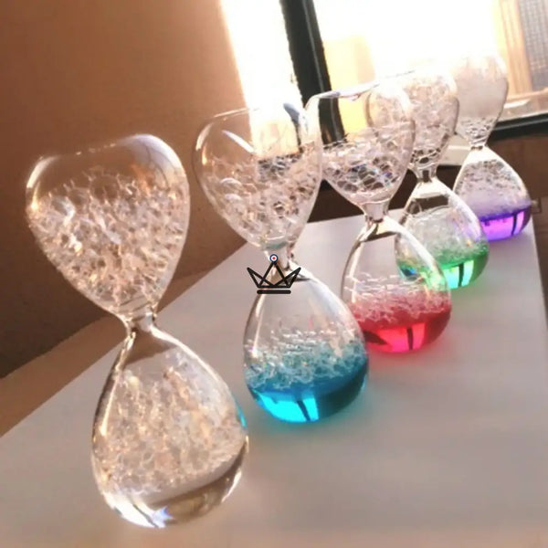 Glas-Blasen-Sanduhr, farbige Flüssigkeit 8 × 20 cm - NIMBUS