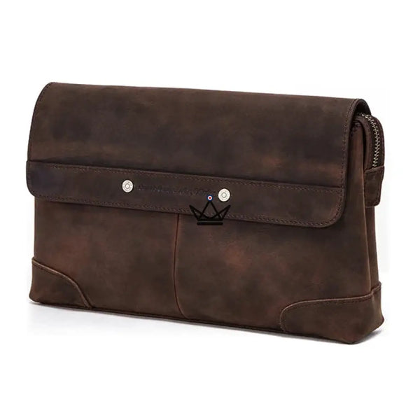 Personalisierbare iPad mini-Organizer-Tasche aus Leder mit Handschlaufe — Voyageur MANUSCRIT, Default Title