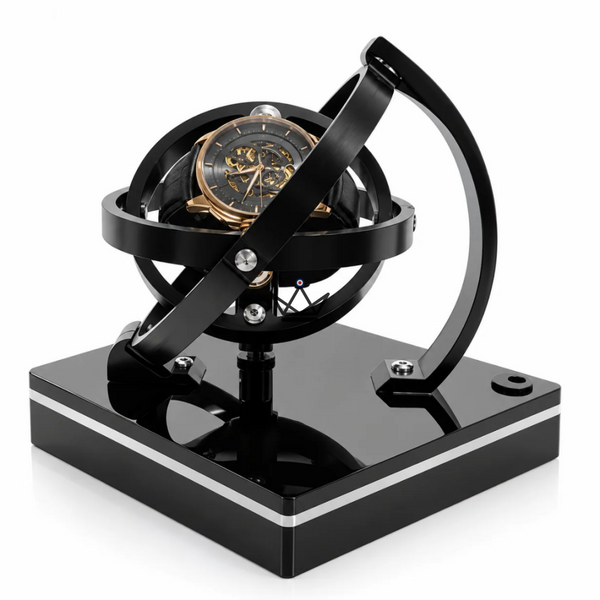 Uhrenbeweger Automatik GYROSCOPICA – Gyroskopische 360°-Drehung, 3h/9h, Herren & Damen – 4/9