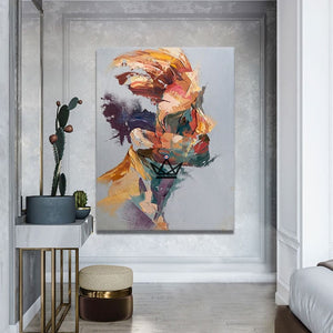 Peinture à l'huile sur toile XXL - Profondeur d'âme - [] - toile - Cadeau, Noël, Anniversaire, Original, Fête des pères, fête des mères - Atelier Atypique